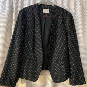 Black and cream LOFT blazer